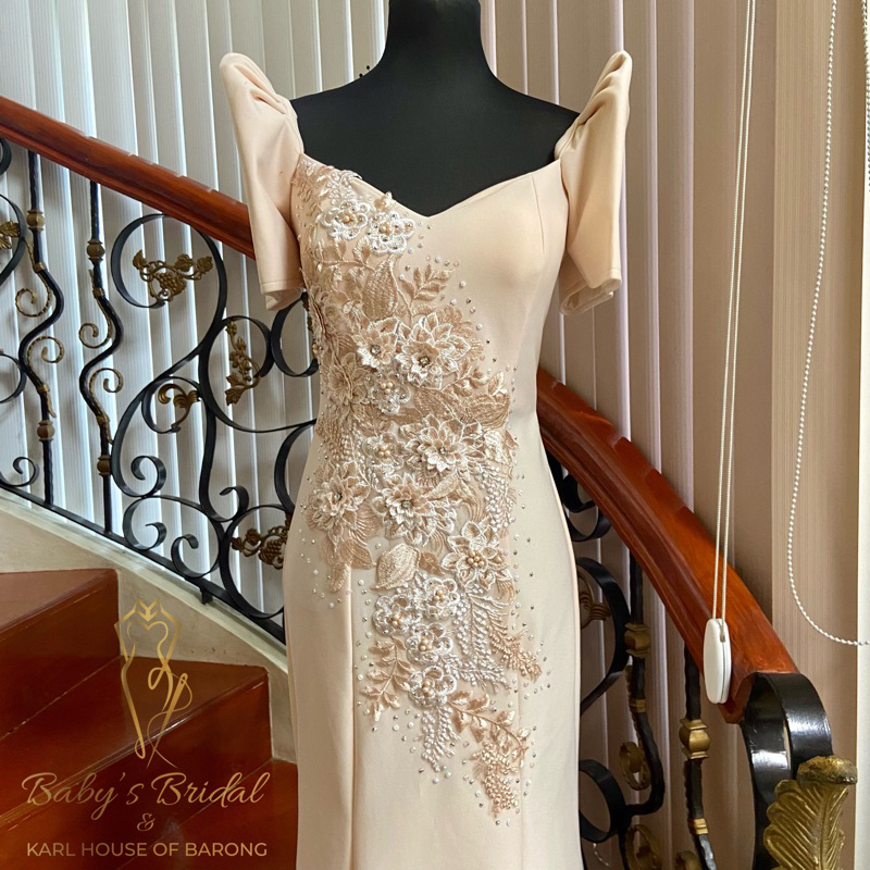 Filipiniana lace hot sale dress