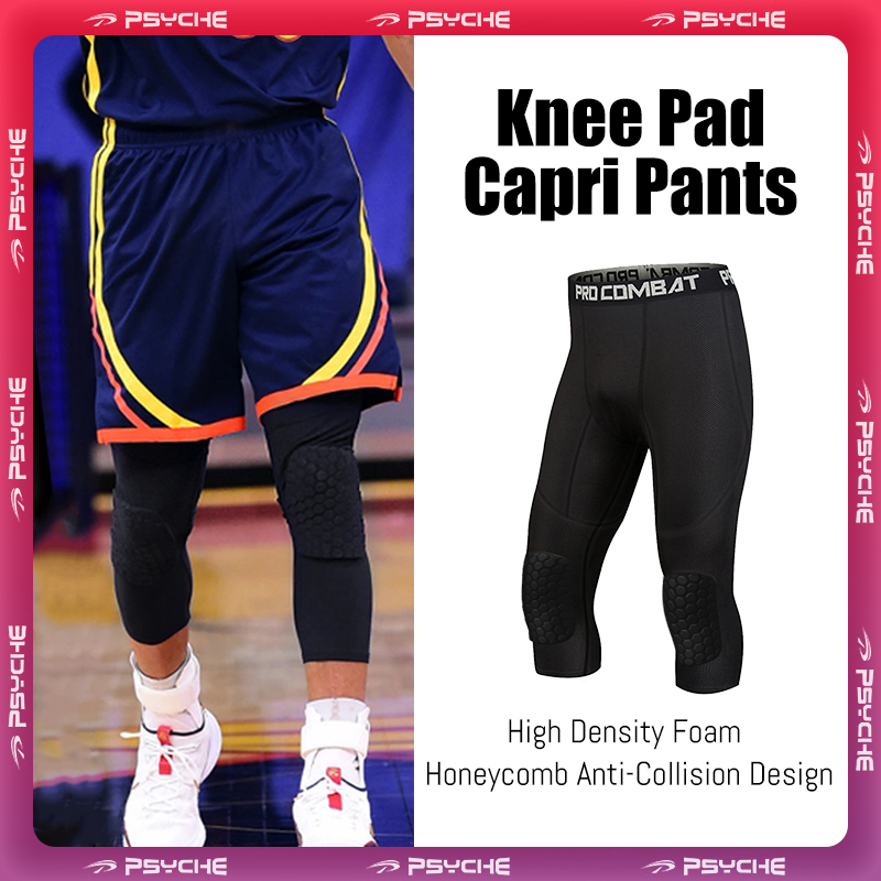 Psyche」 Men's Sports Basketball Leggings Compression Shorts Pants