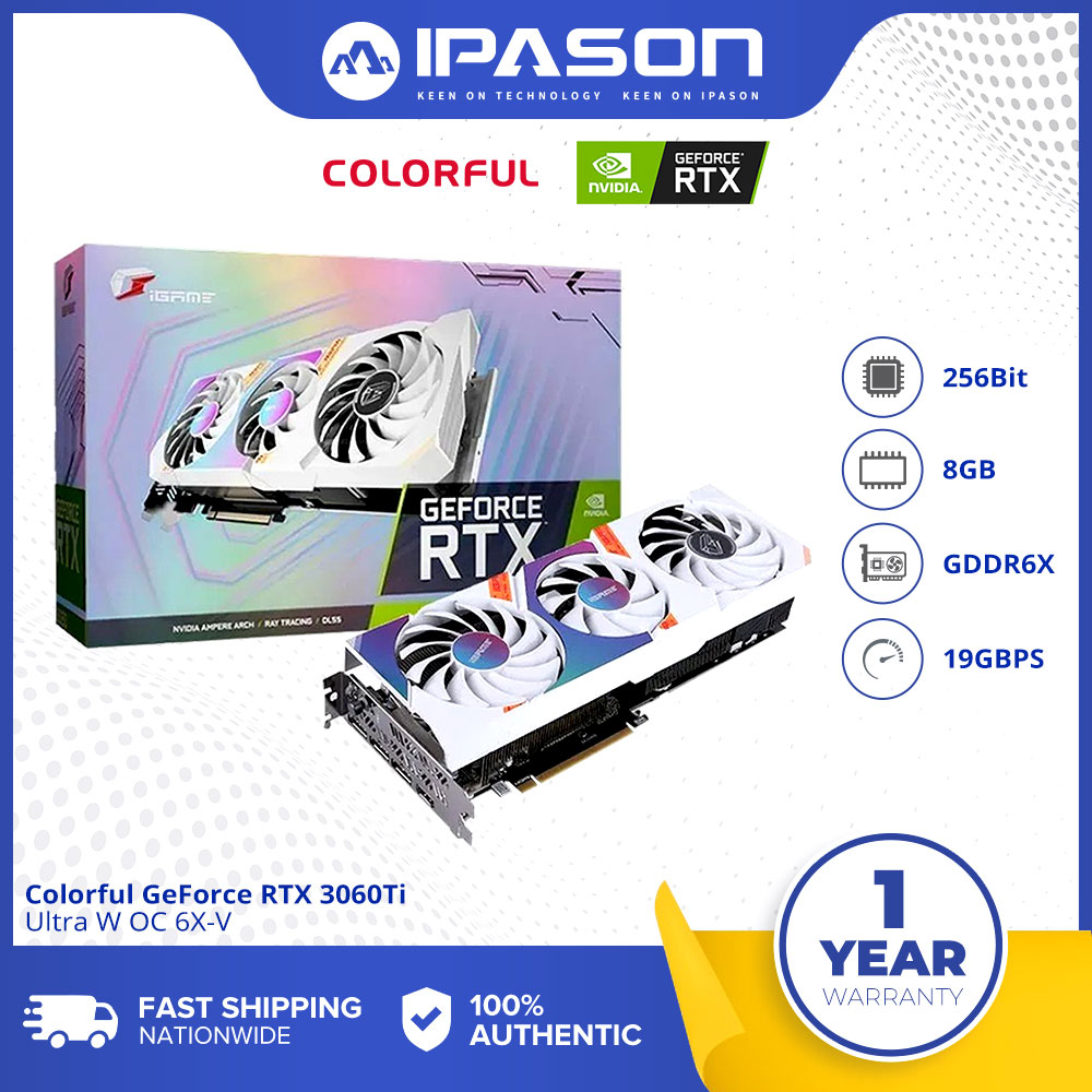 Colorful iGame GeForce RTX 3060 Ti Ultra W OC G6X-V 8GB / GeForce