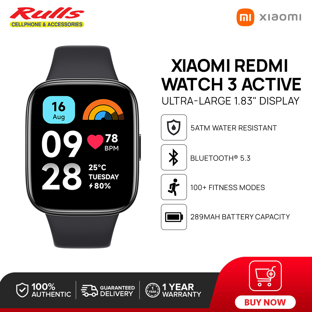 Global Version Xiaomi Redmi Watch 3 Active Smart Watch 1.83 LCD Display  289mAh Heart Rate Blood