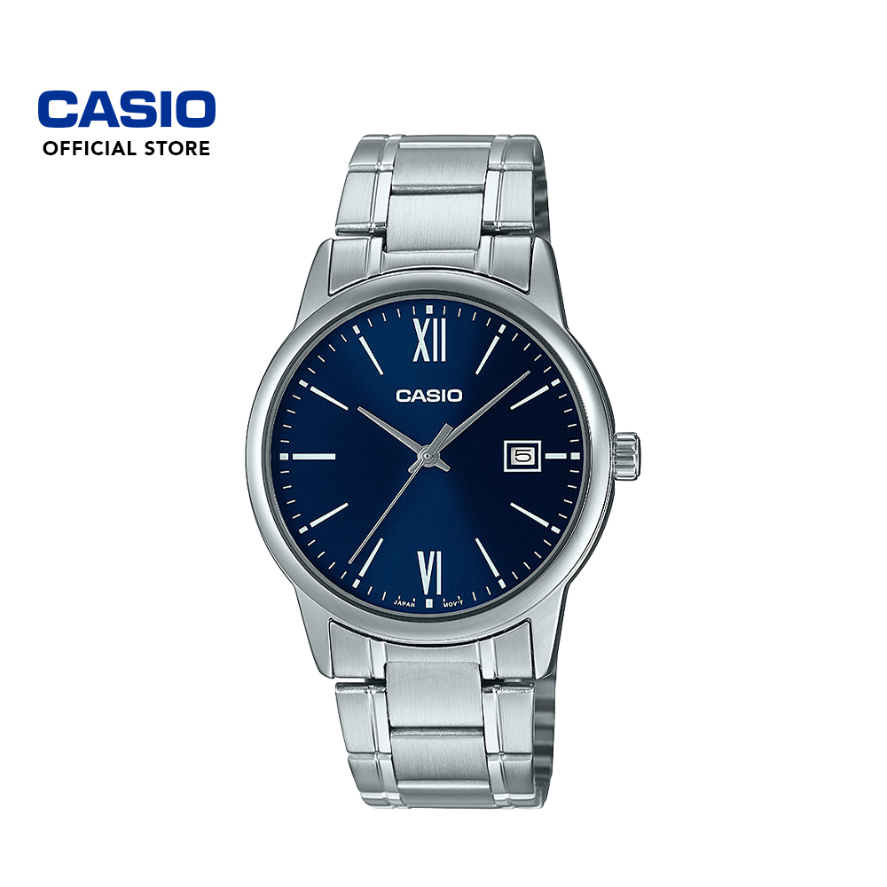 Casio General Blue Dial Silver Stainless Steel Unisex Watch MTP-1302PD-2AVEF