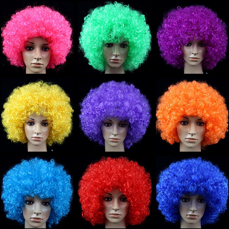 Curly Afro Wigs Disco Men Women Fancy Dress Shopee Philippines