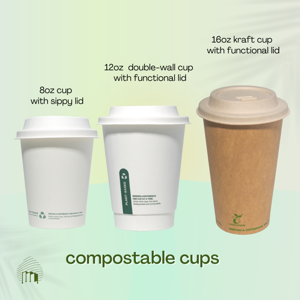 Take out shop cups with lids