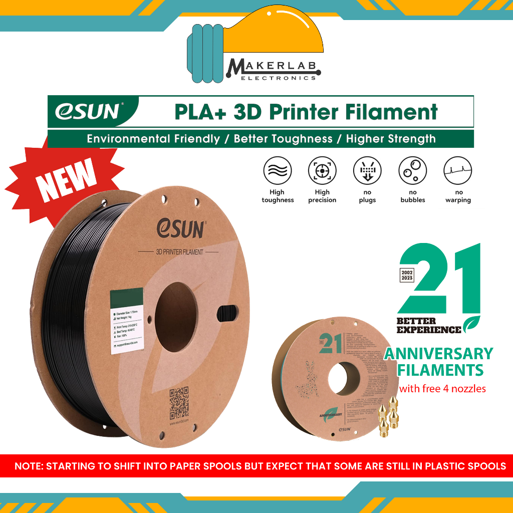 Esun Filament PLA+ PLA Filament + 3D Printer Filament 1.75mm