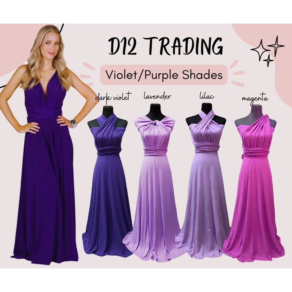 Dark lilac infinity store dress