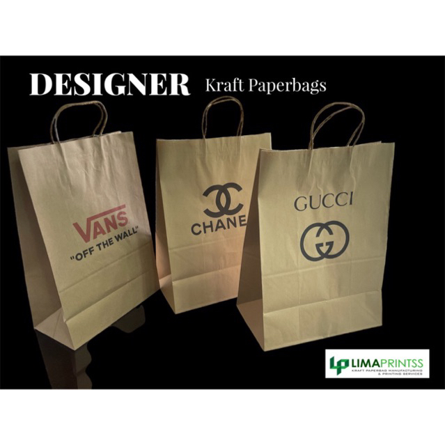 Kraft Paper Festival Supplies  5pcs Kraft Paper Handle Bags