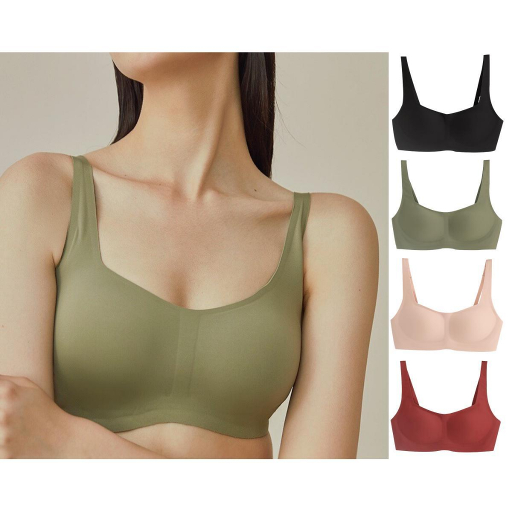 Vibes. Bra 6.0 Square Collar Bra Seamless Bra Pushup Bra Plus Size Bra