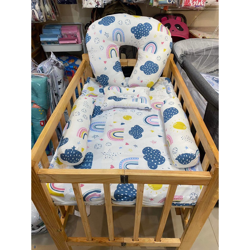 CRIB WITH NURSING FOAM ANDPILLOWS Shopee Philippines