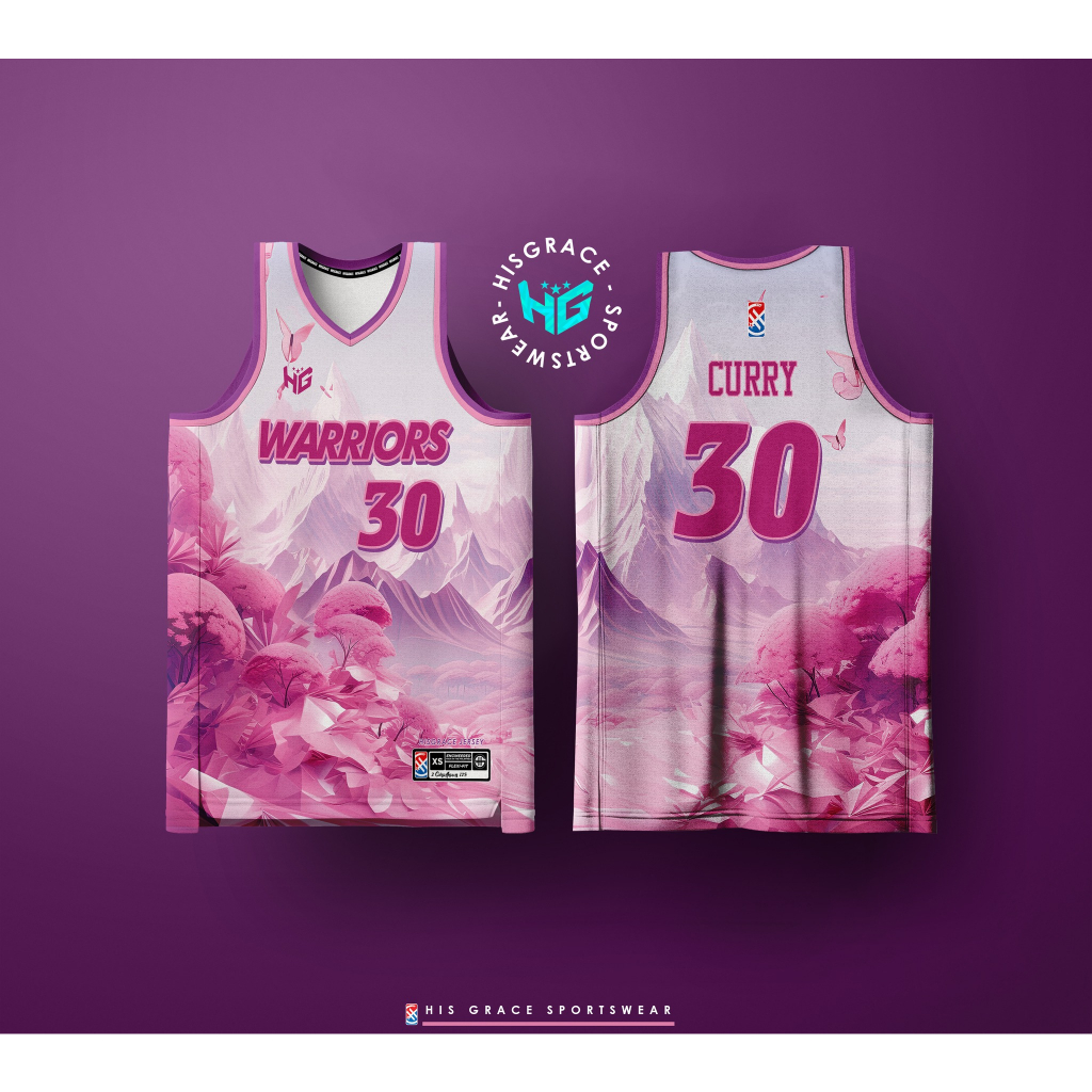 HG BASKETBALL PINK BLACK FULL SUBLIMATION JERSEY