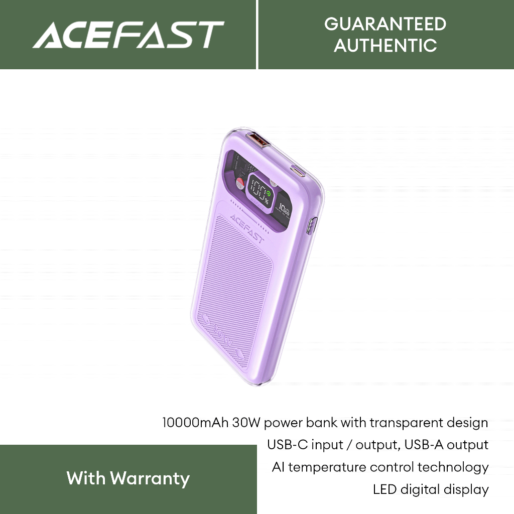 ACEFAST Fast Charge Power Bank M1 30W 10000mAh