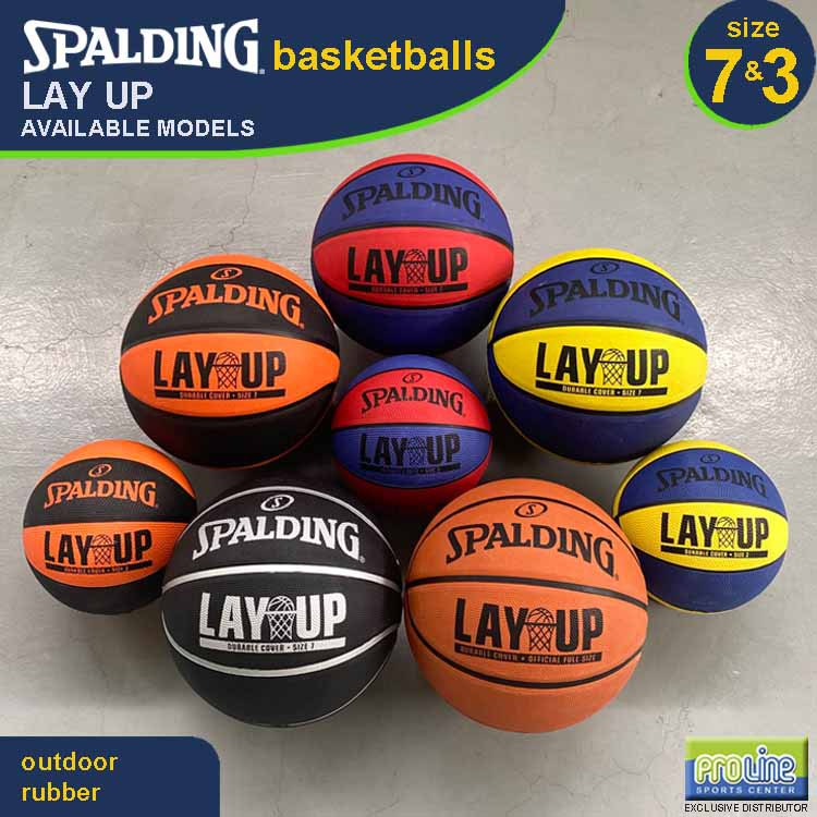 SPALDING Lay Up Original Outdoor Basketball Size 7, Size 5 & Size 3