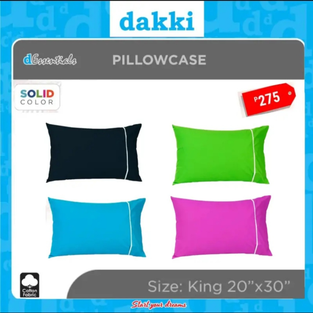 King size on sale pillowcase in cm