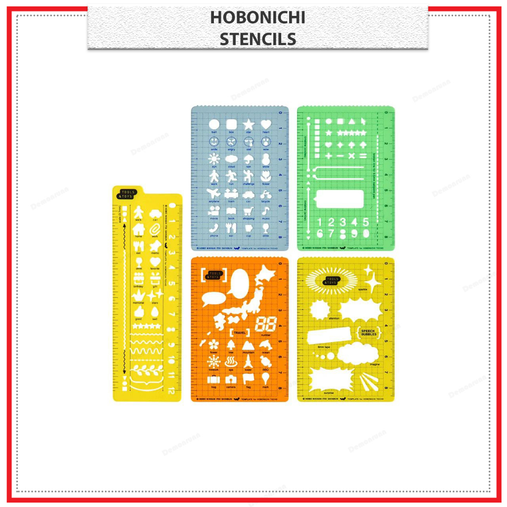 Hobonichi Stencil - Activities