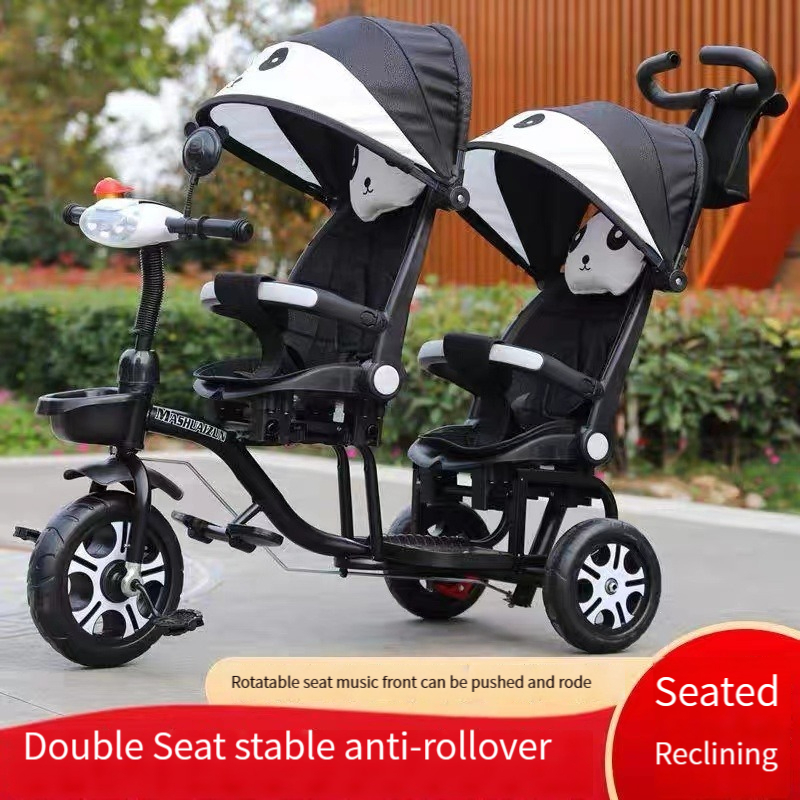 Double 2024 baby trike