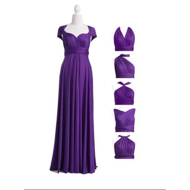 purple infinity dress