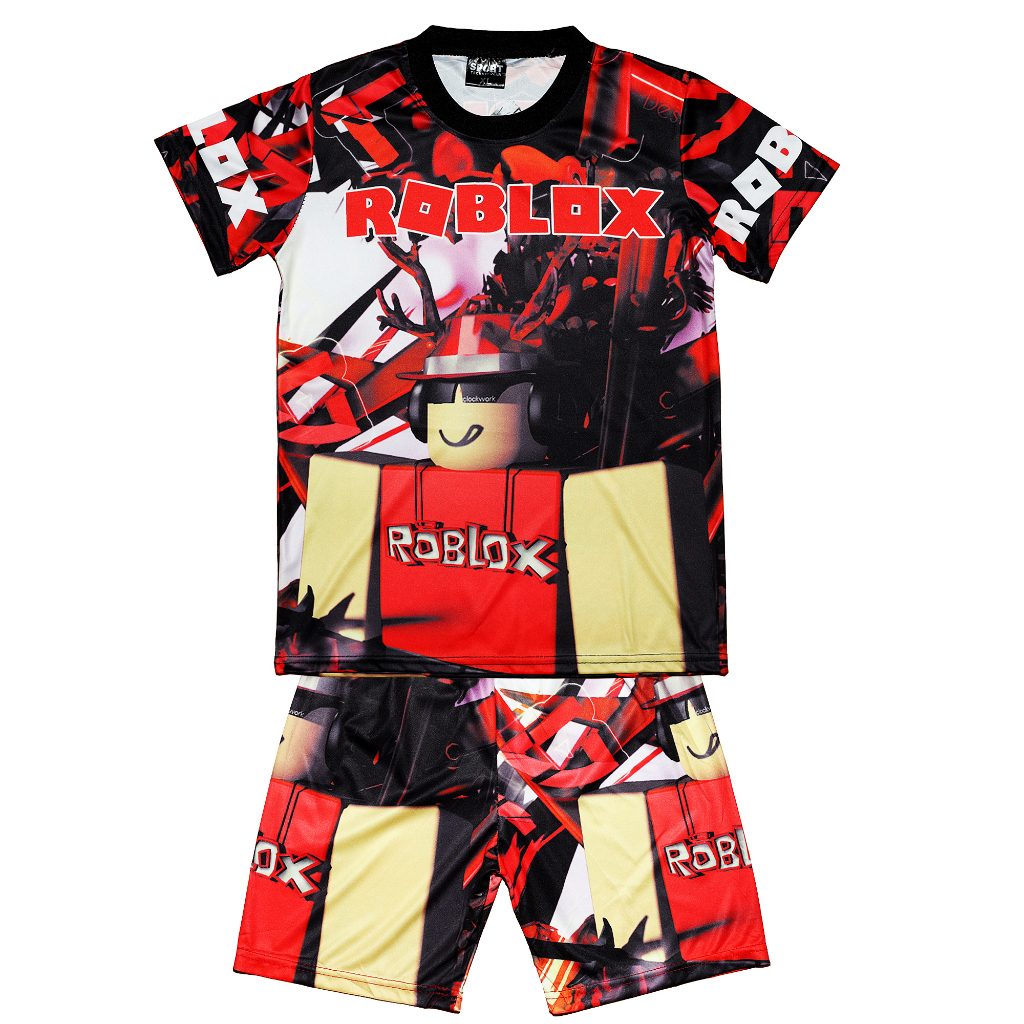 ROBLOX Head Kids Terno Shirt w/ Short