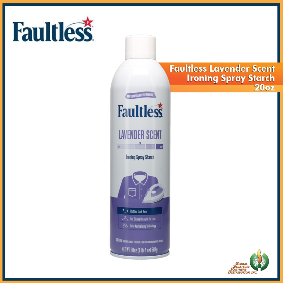 Faultless Lavender Scent Ironing Spray Starch 20 oz, Cleaning