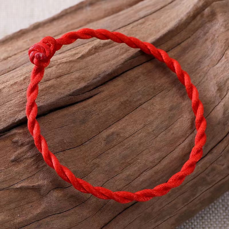 Mens Thin Bracelet, Mens Copper Bracelet, Thin Red Cord Bracelet,  Protection Red Bracelet : Handmade Products 