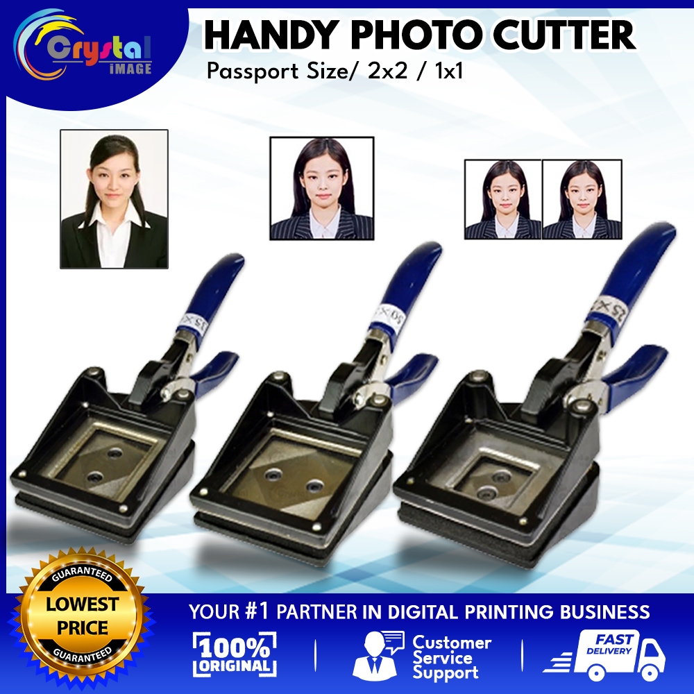 Metal Handheld 2x2 Passport Photo Cutter ID Die Cutters Standard