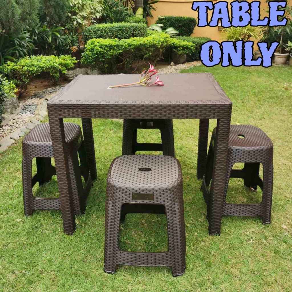 Rattan table clearance only