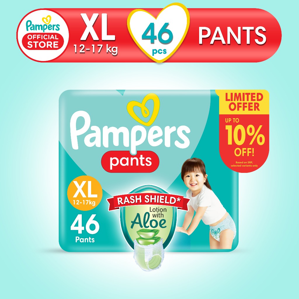 Pampers baby best sale dry pants xl