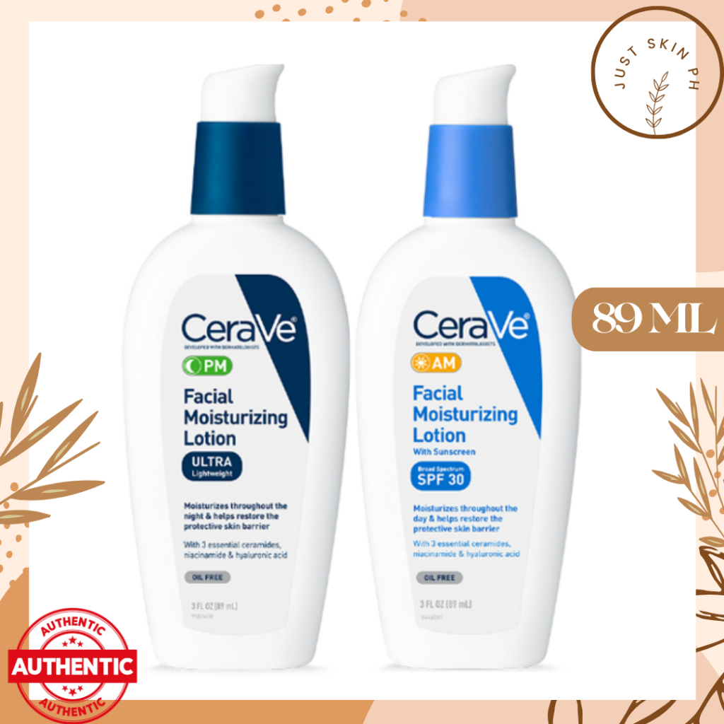 CeraVe Facial Moisturizing Lotion AM / PM 3 oz (89 ml) | Shopee