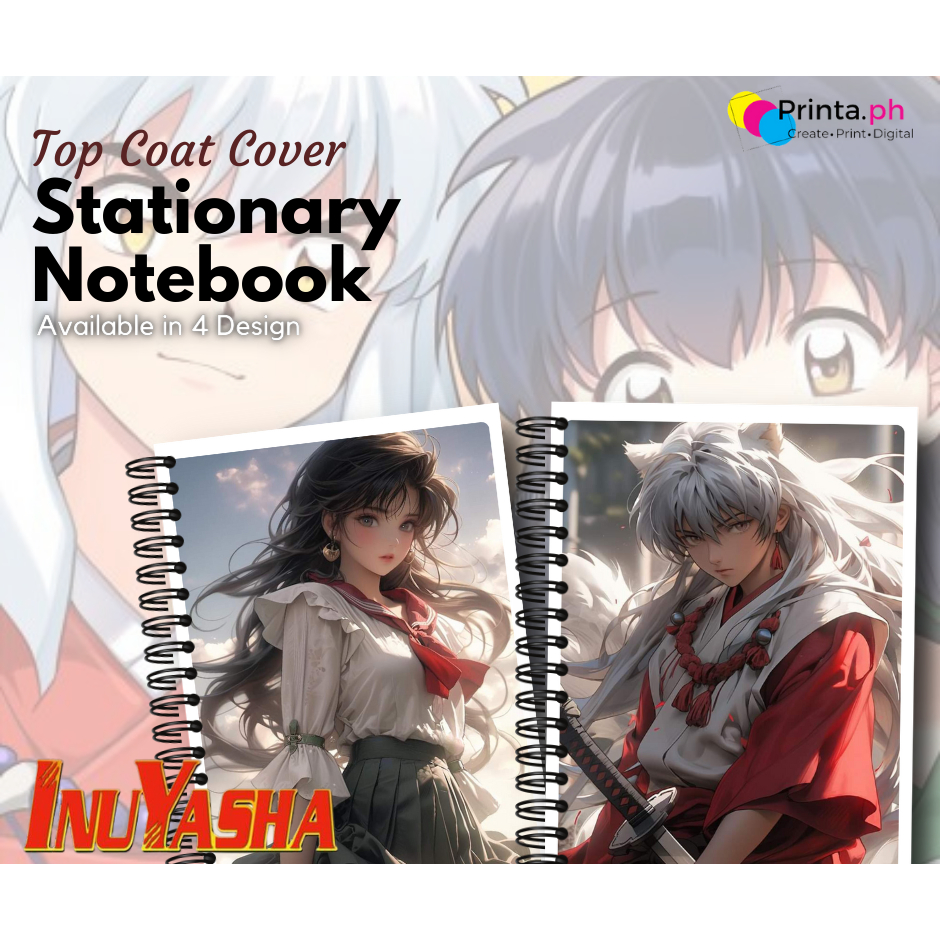 INUYASHA - Anime Stationary Line Notebook A5 size | 50sheets/ 100pages |  Shopee Philippines