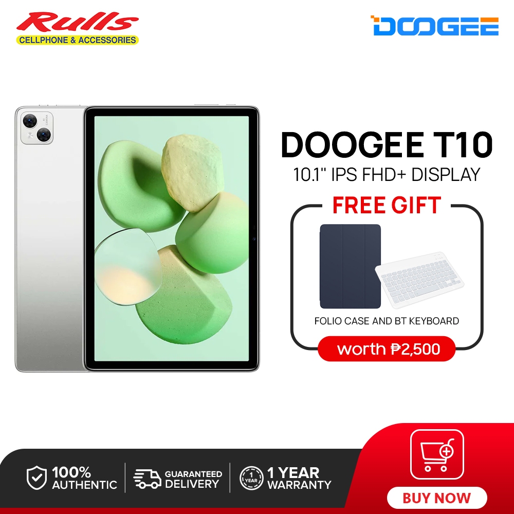 Doogee T10S Space Gray 128GB 6GB RAM Gsm Smart Tablet Unisoc T606 10.1  inches Display 10.1-inch Chipset Unisoc T606 Front Camera 5MP Rear Camera  8MP RAM 6GB Storage 128GB Battery Capacity Li-Po