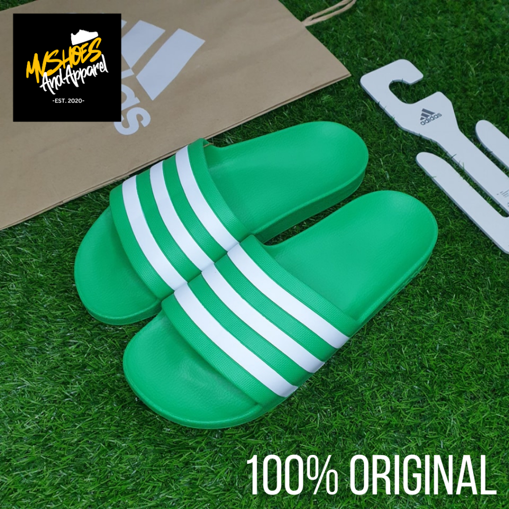 Adilette aqua slides discount green