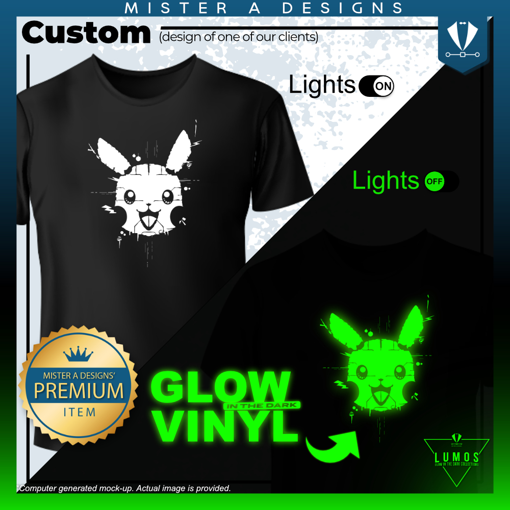 Custom Glow in the Dark Shirt Lumos Mister A Designs Shopee