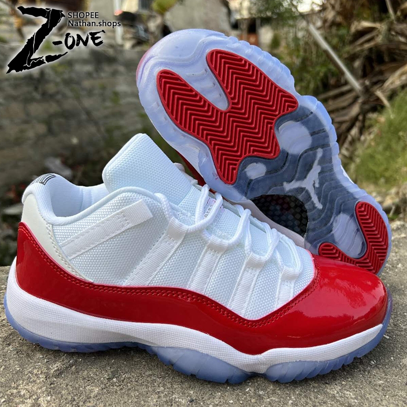 Jordan 11 cheap red low cut