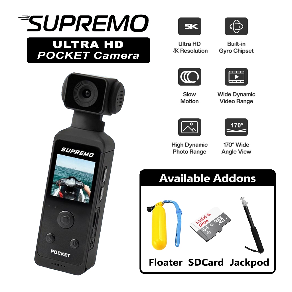 Pocket store action camera