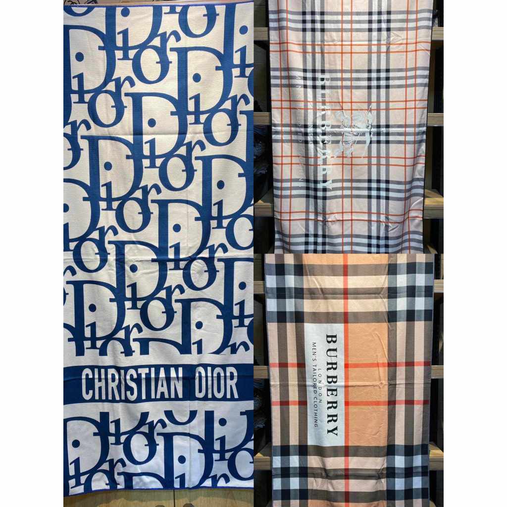 BURBERRY DIOR MICROFIBER BATH TOWEL 70cmx150cm Shopee Philippines