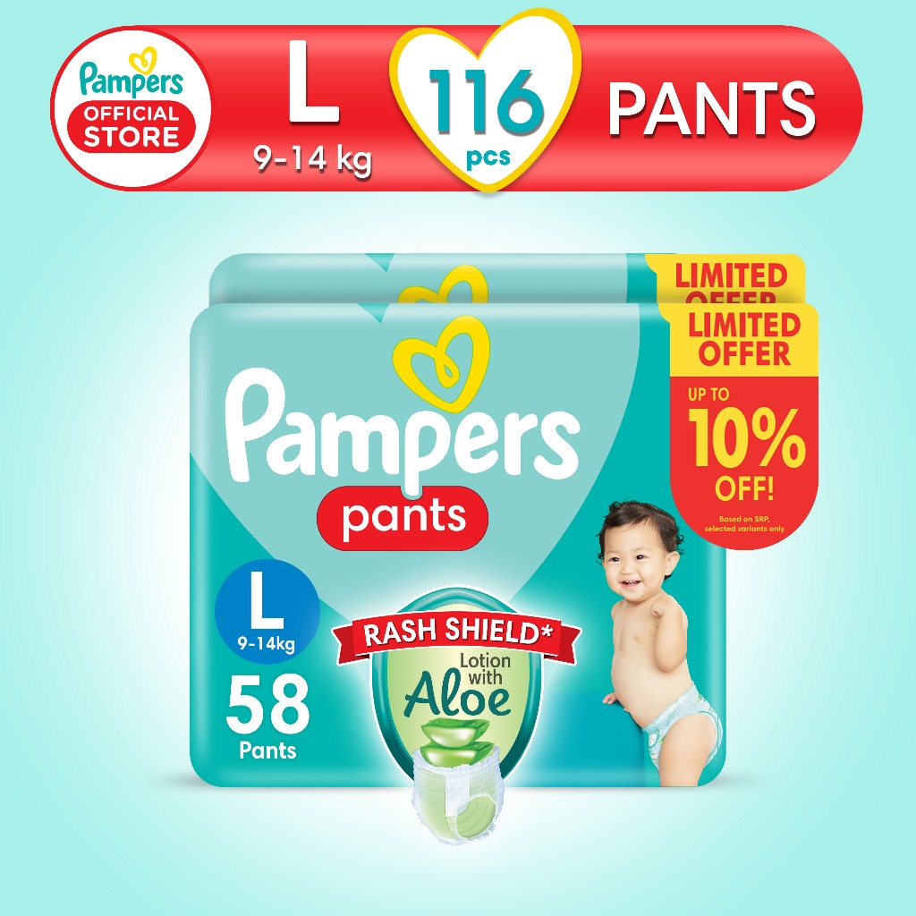 Buy Pampers Baby-Dry Pants Diapers With Aloe Vera Lotion Size 5