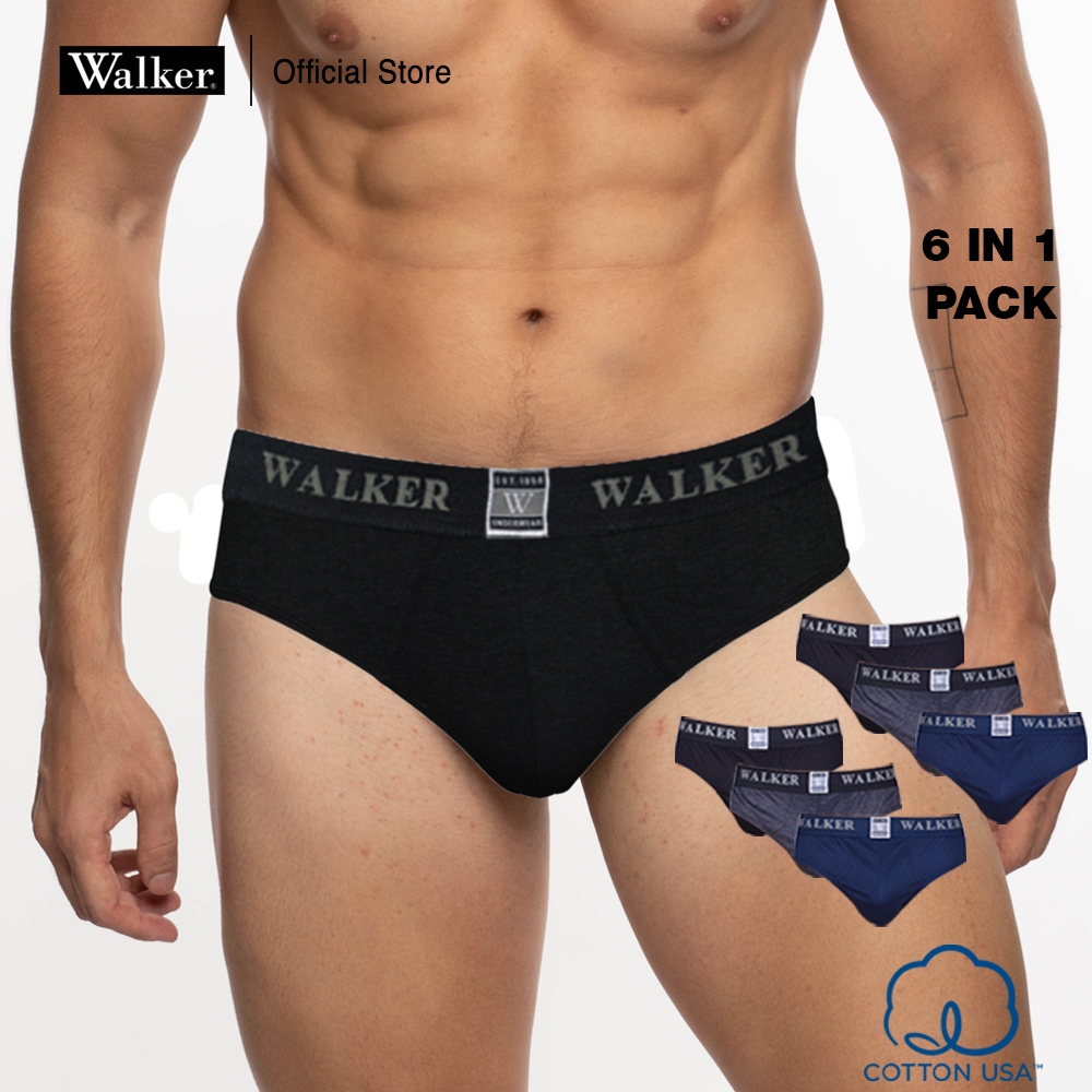 Buy Walker Underwear 6 in 1 Cotton Signature Underwear Brief Pack