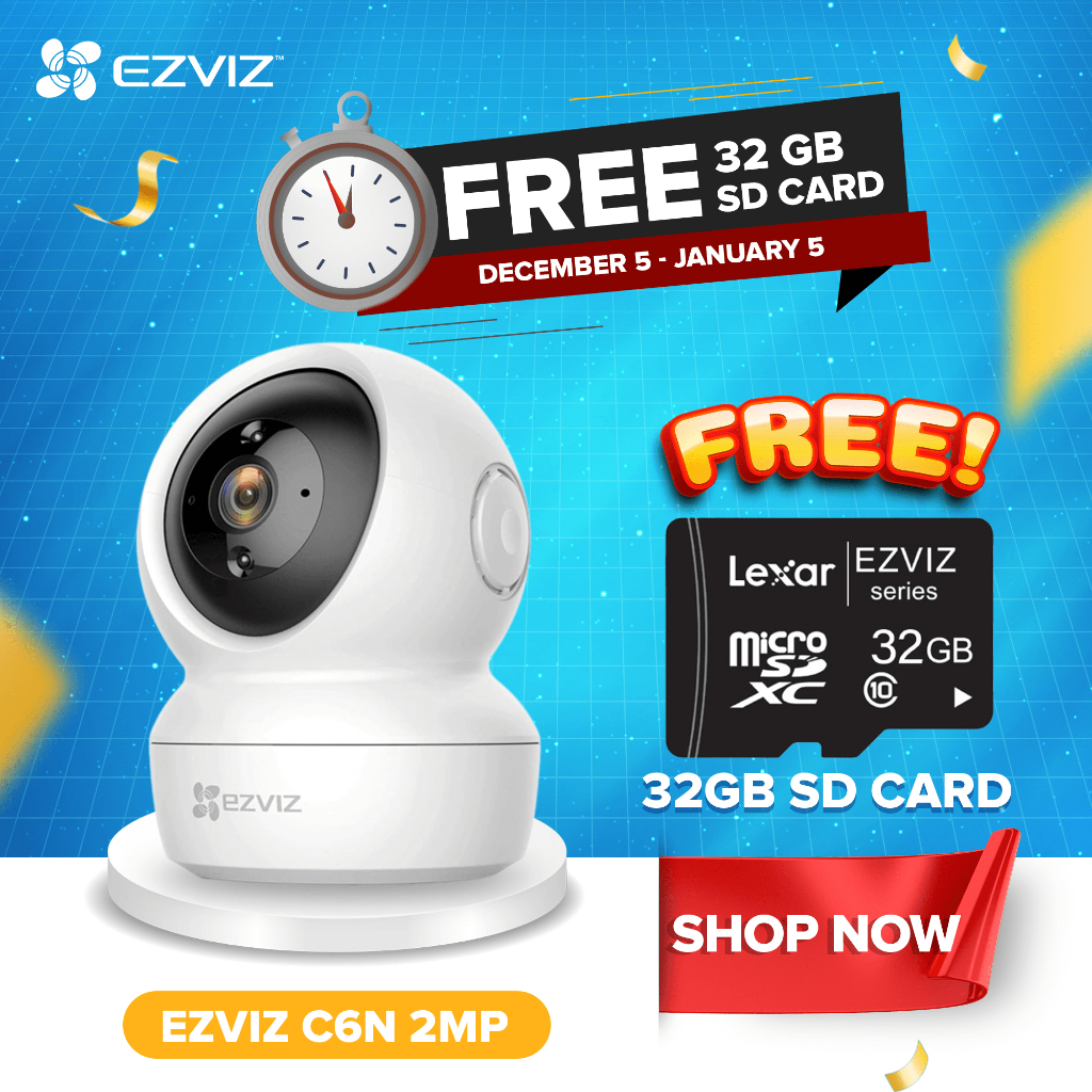 CAMARA IP 2MP – EZVIZ INTERIOR WIFI MICRO SD AUDIO 2 VIAS- EZ-H1C