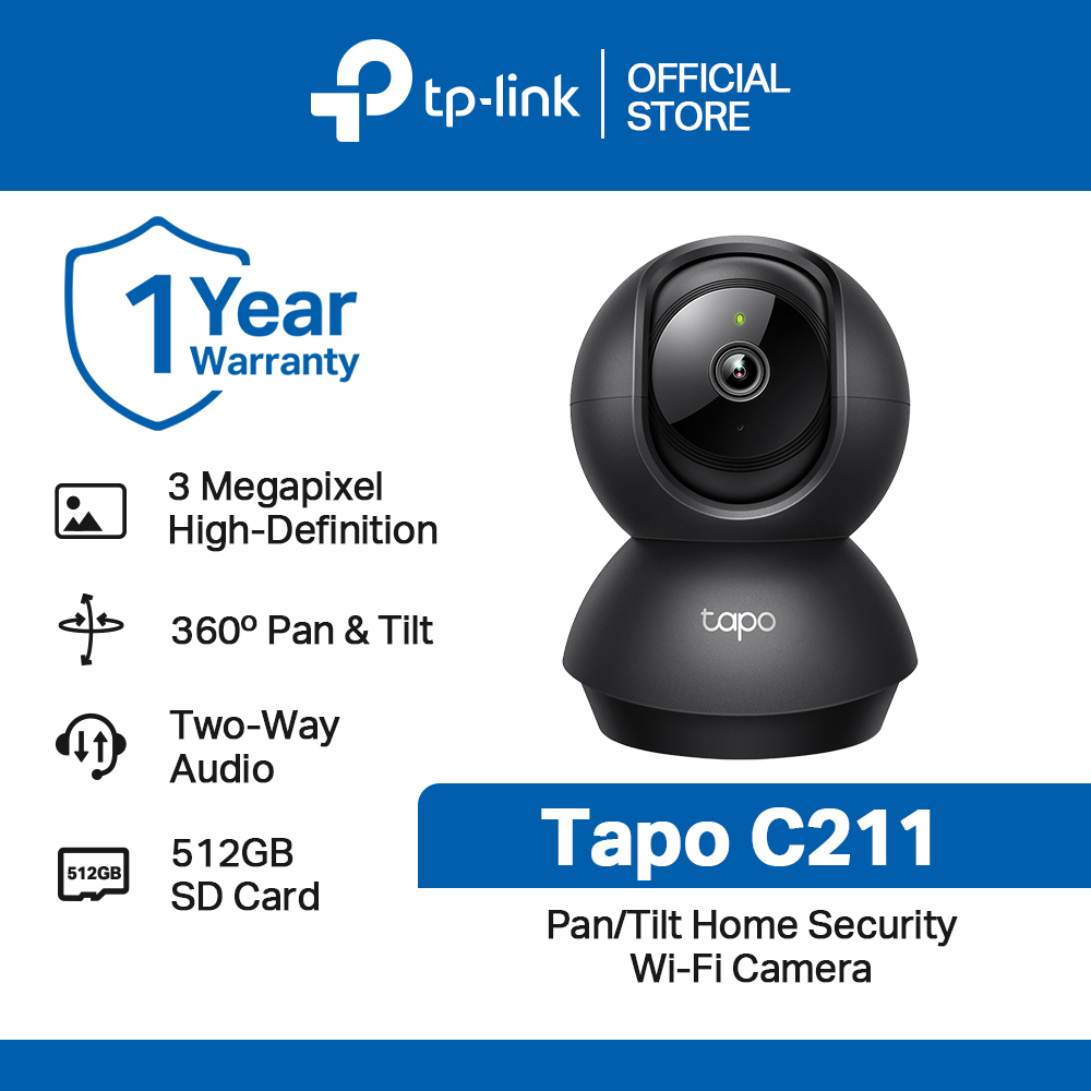 Tapo C211, Pan/Tilt Home Security Wi-Fi Camera