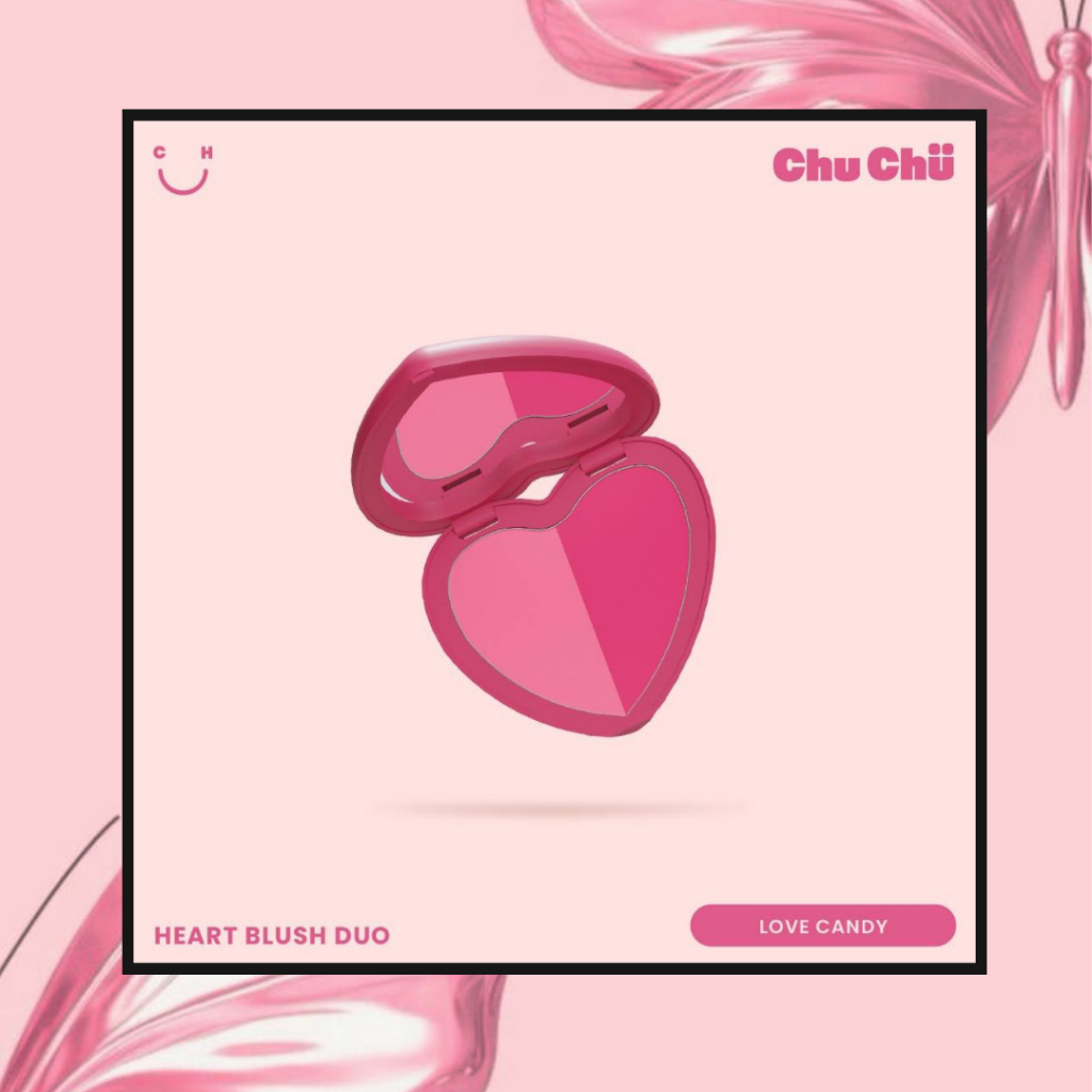 Chu Chu Beauty Heart Blush Duo in Love Candy | Shopee Philippines