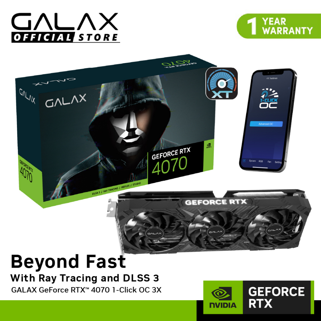 GALAX Philippines displays a box for GeForce RTX 4050 