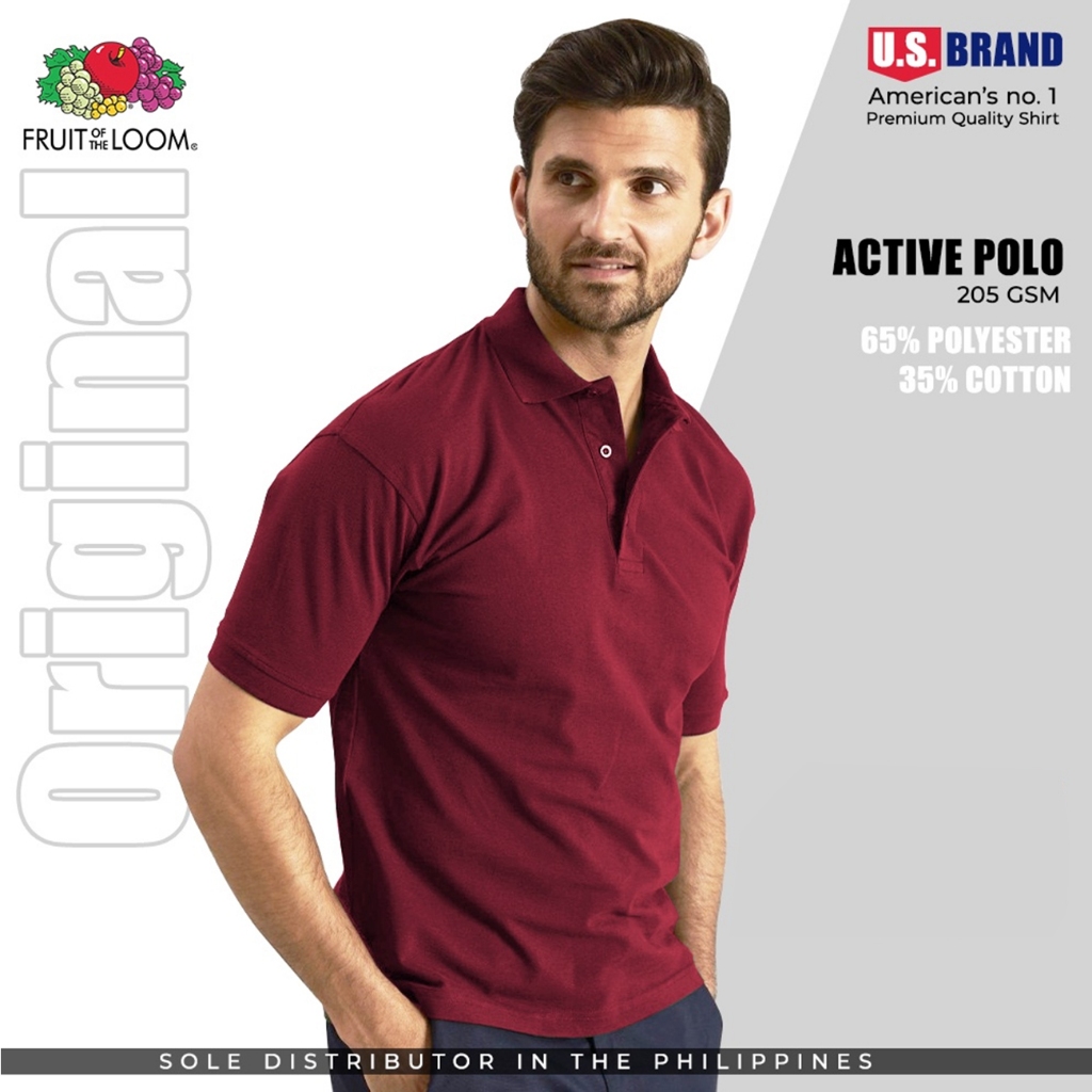 Fruit of the loom poloshirt outlet premium