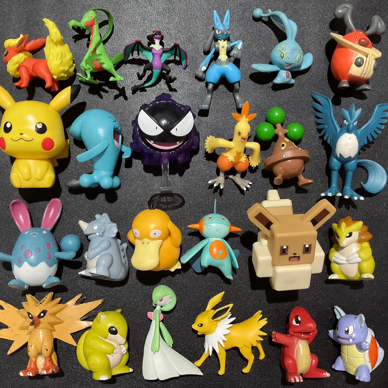 Assorted Pokemon Figures 3 5