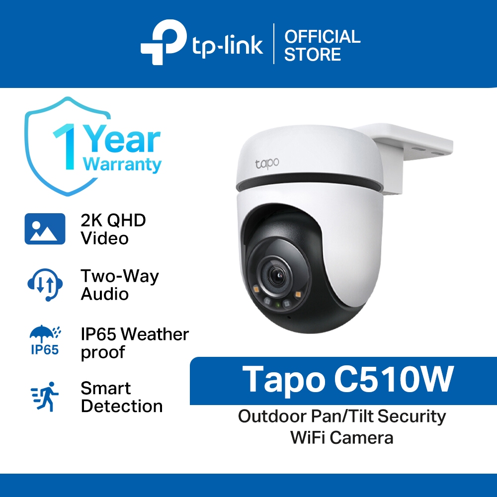 Buy the TP-Link Tapo C510W 3MP/2K Outdoor Pan/Tilt Security WiFi