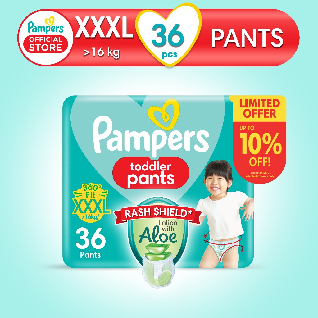 PAMPERS, Baby Dry Pants Super Jumbo Diaper Medium 66s