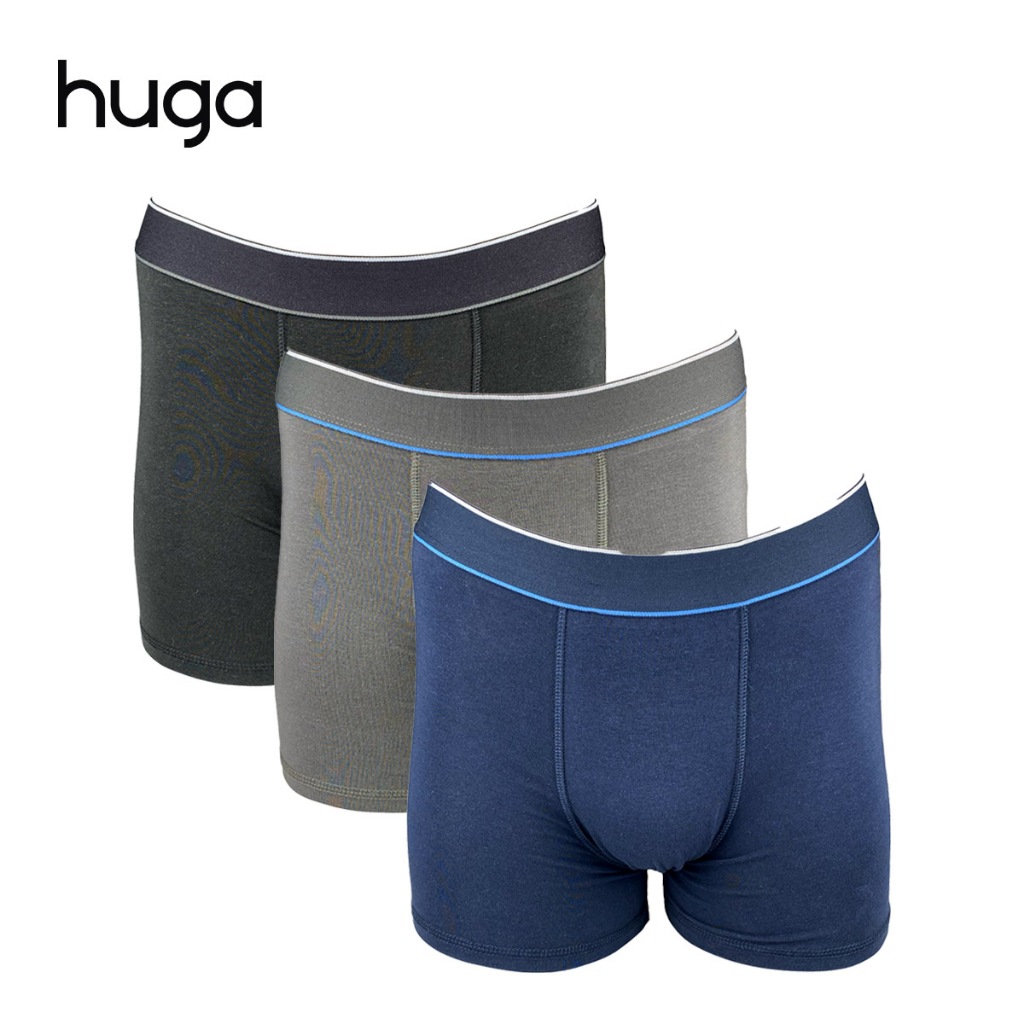 Buy Huga Mens 3 in 1 Pack Alpha Series Microfiber Seamless Boxer Briefs  2024 Online