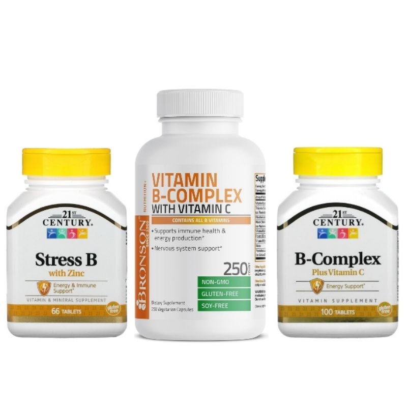 Buy 21st Century B Complex Plus Vitamin C Tablets 100's Online in