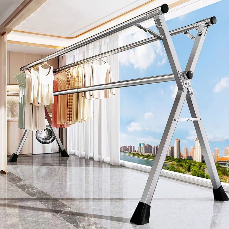 Foldable Sampayan Clothes Rack Drying Rack Stainless Clothes Rack Indoor Outdoor rack Adjustable Shopee Philippines
