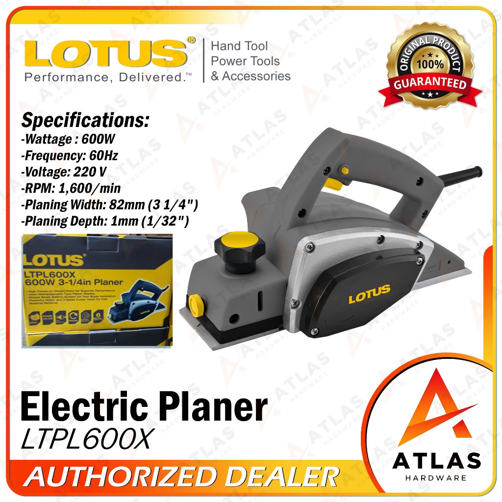 Lotus planer deals 580w