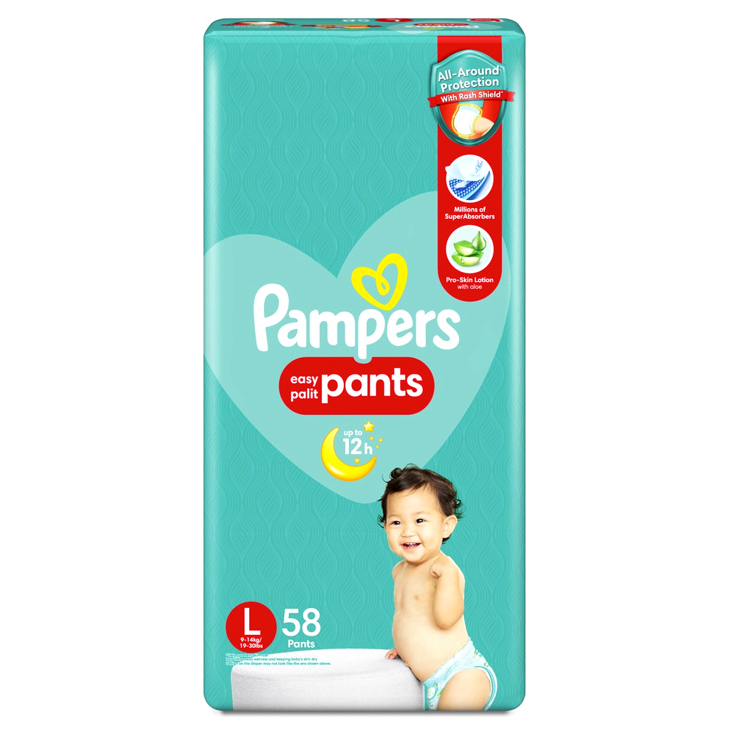 Pampers pants large hot sale 58 pcs price