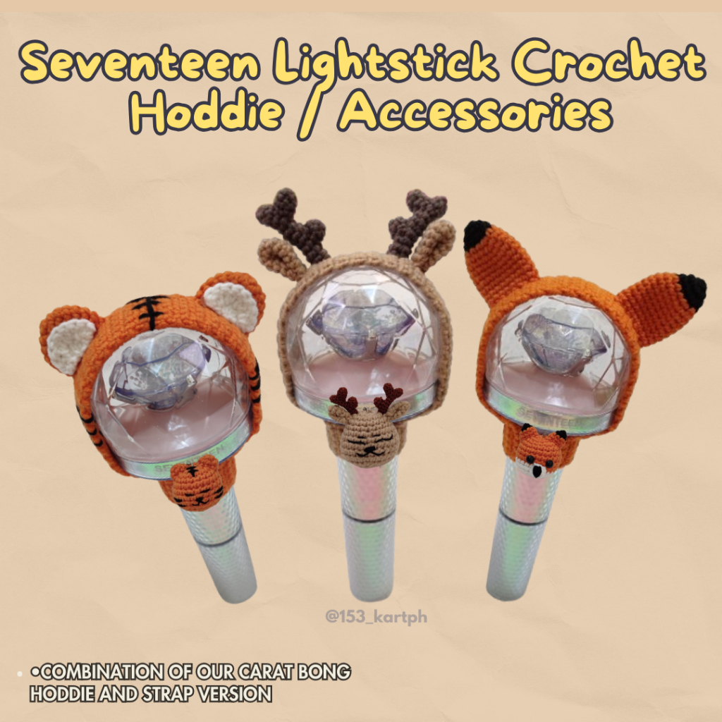 Twice lightstick cover: Crochet pattern