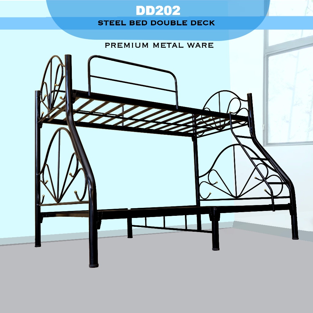 Steel store cot double